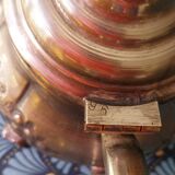 Silver-plated metal teapot with hallmarks
