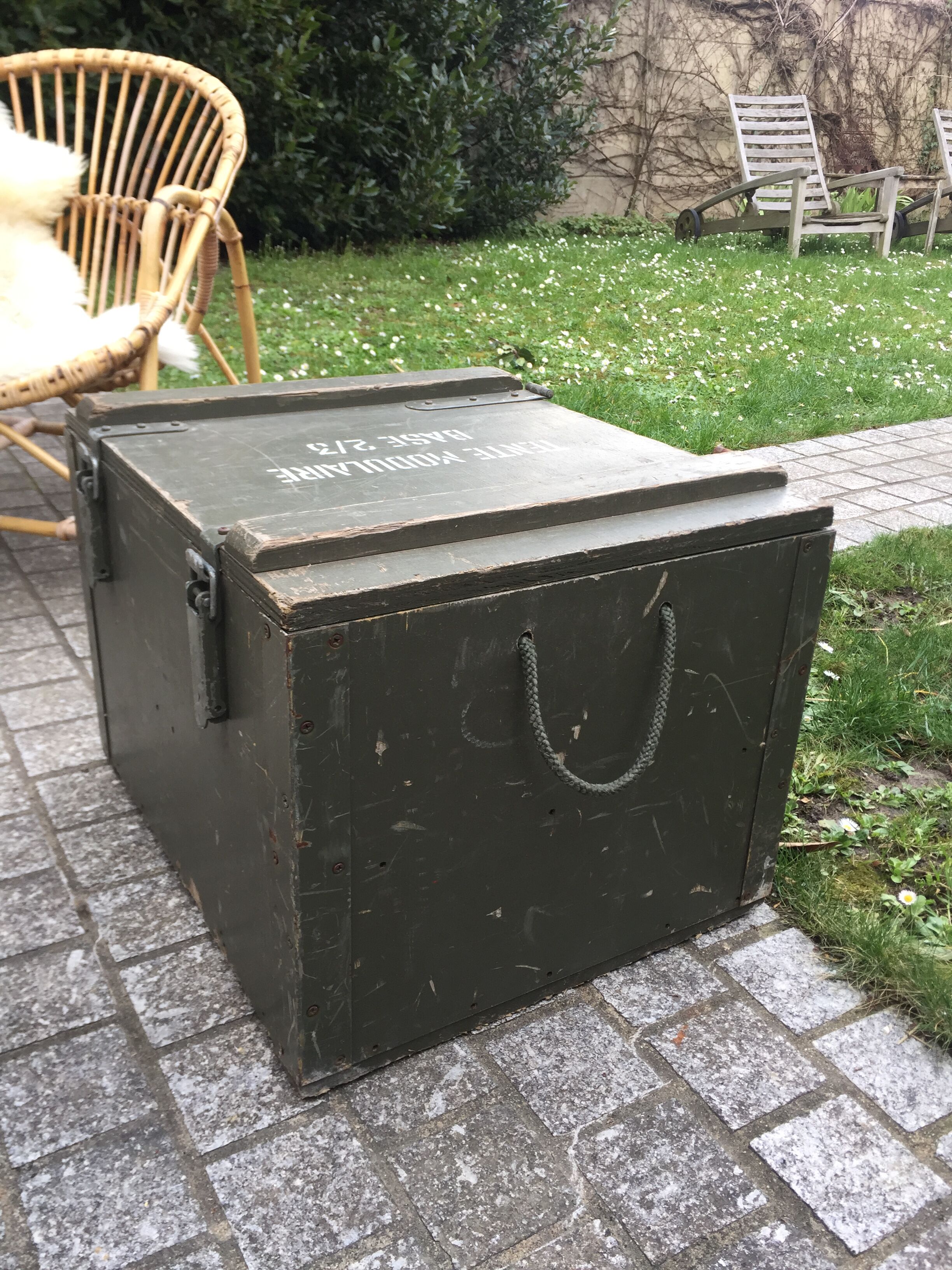 Old trunk or military chest