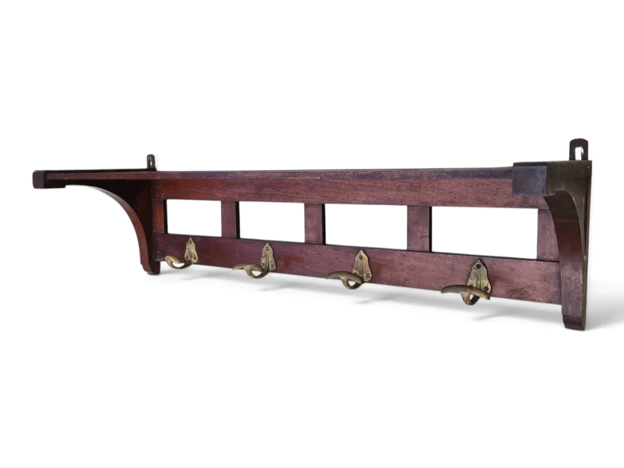 Entrance hall, mahogany coat rack