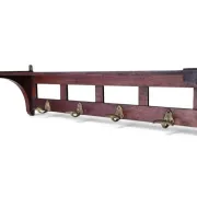 Entrance hall, mahogany coat rack