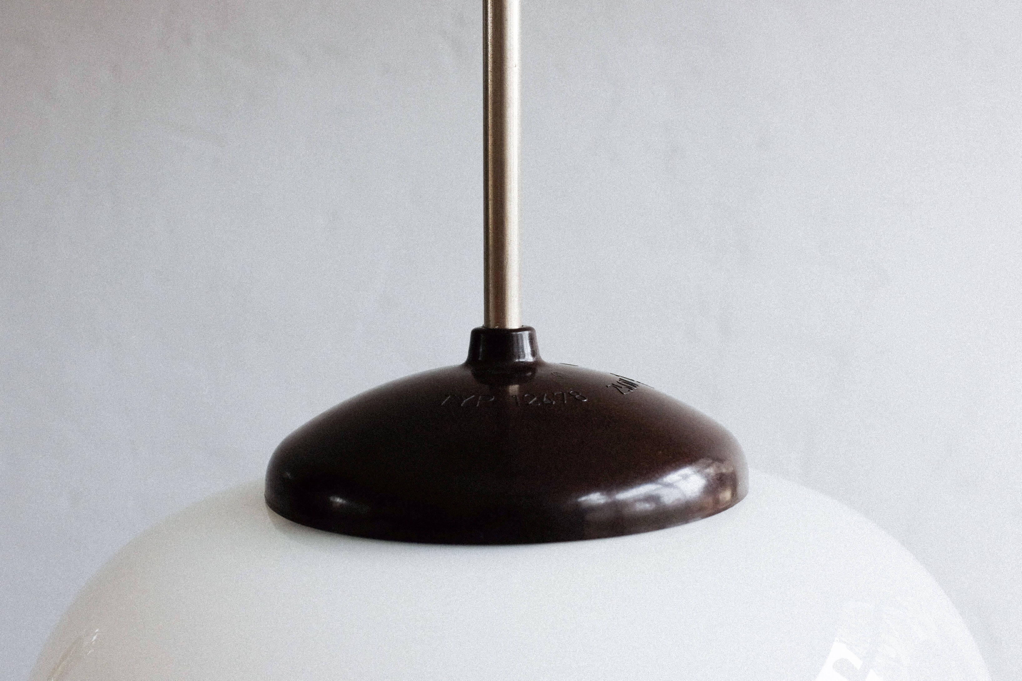Czechoslovak bakelite hanging school lamp, 1960s