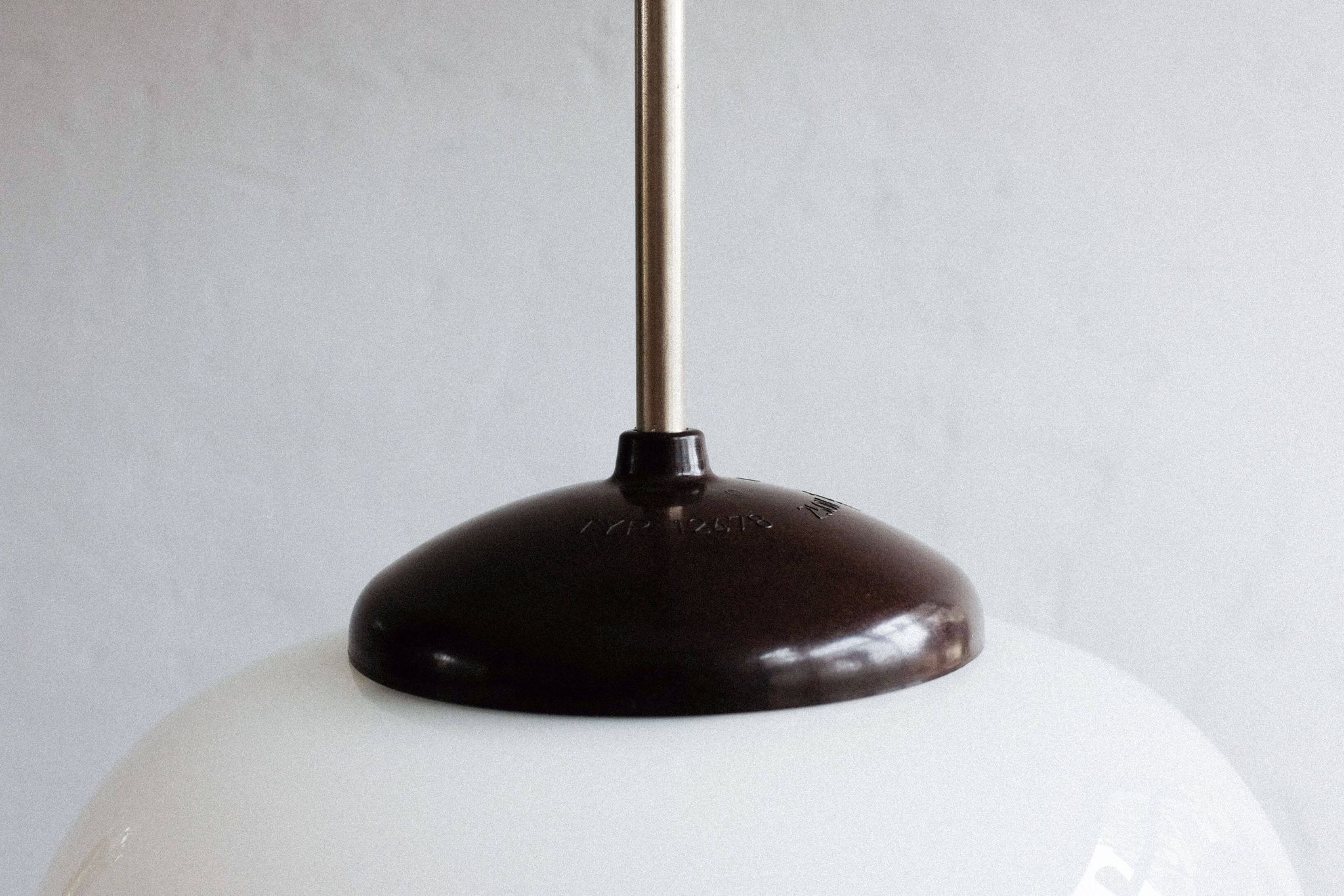 Czechoslovak bakelite hanging school lamp, 1960s