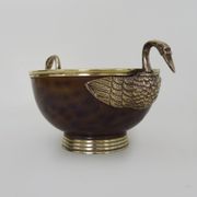 Ice bucket, Taittinger ice bucket in silver metal, art deco 1930