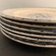 6 dessert plates and old earthenware dish, KG Lunéville
