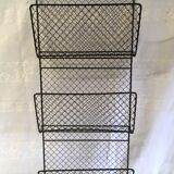 Industrial-style wall-review holders