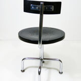 Architects chair with tubular steel frame, height adjustable