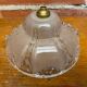 Antique Pendant Light Globe Molded Glass Art Deco Frosted Vintage