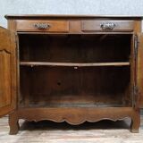 Rustic louis xv period sideboard in oak and poplar circa 1750