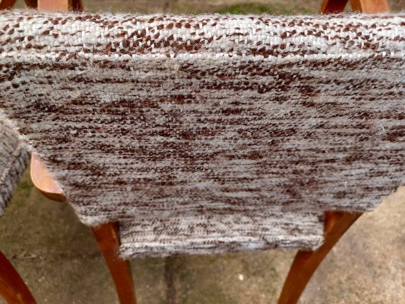 Art Deco bridge chairs in fabric from the 1950s and vintage.