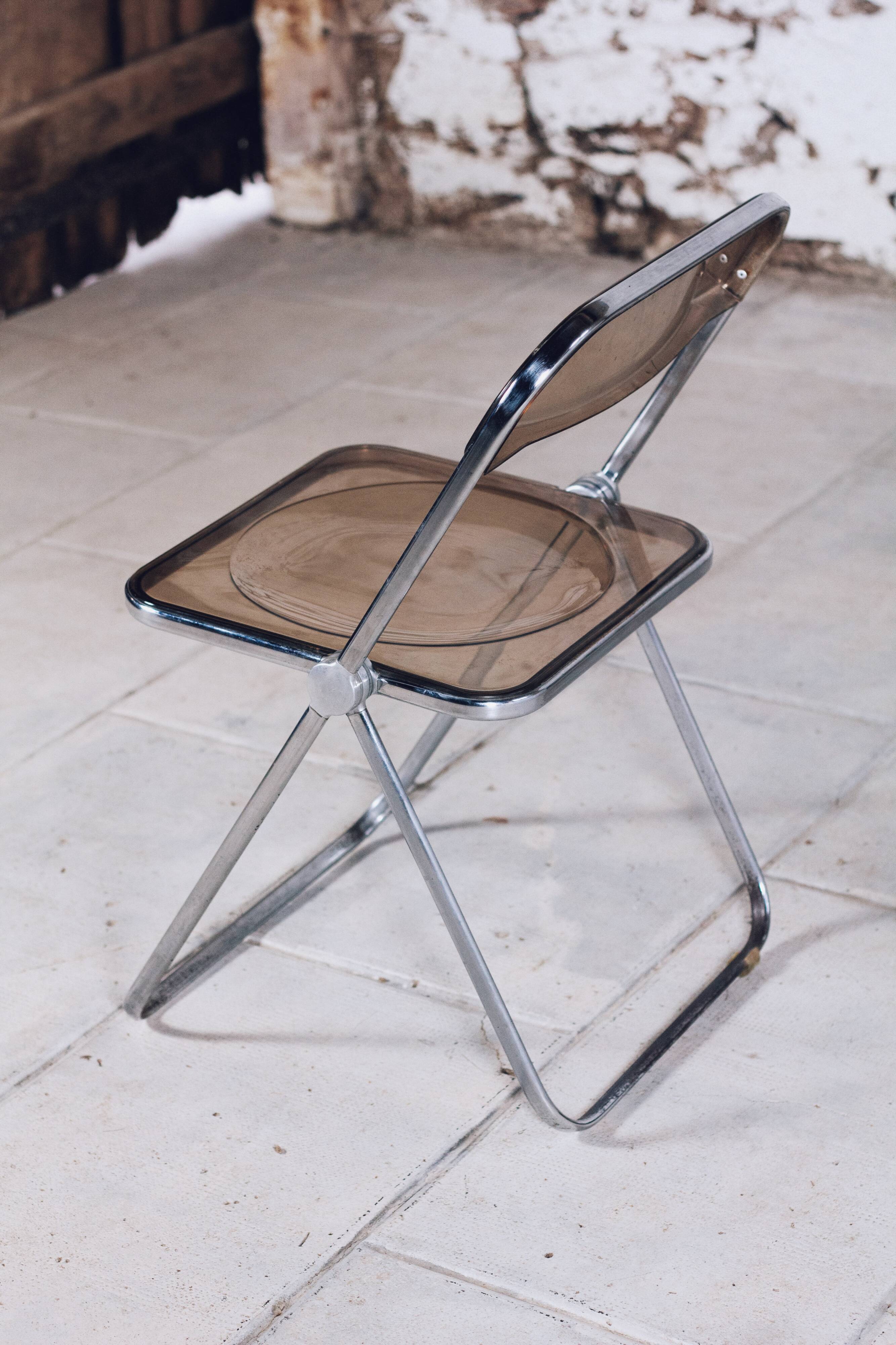 Plia folding chair by Giancarlo Piretti for Castelli, 1970