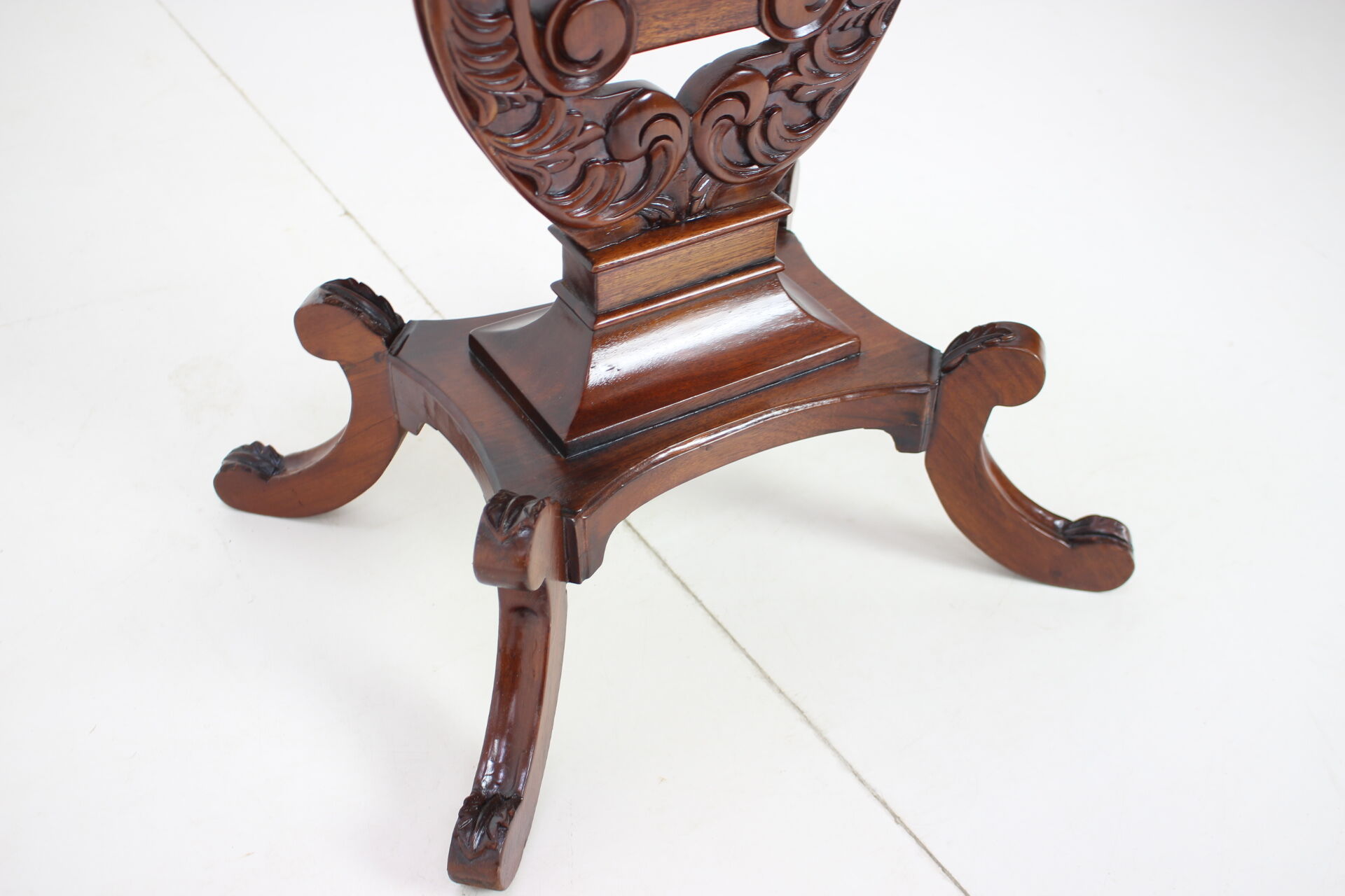 Art nouveau wooden table/ lira, 1910's.