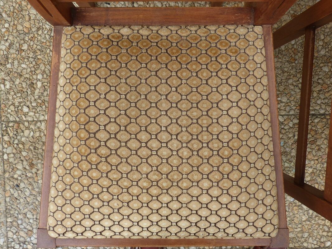 Set of 6 chairs of the elf indislocables brand 50s