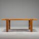 Table basse danoise en teck attribuée à Niels Bach, années 1960