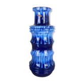 Large Pottery super Fat Lava Multi-Color 266-53 Vase Scheurich WGP, 1970s