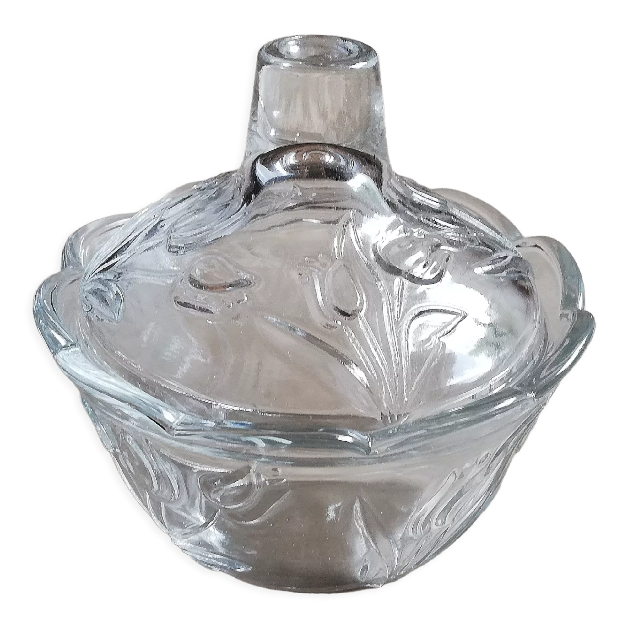 Glass candy box