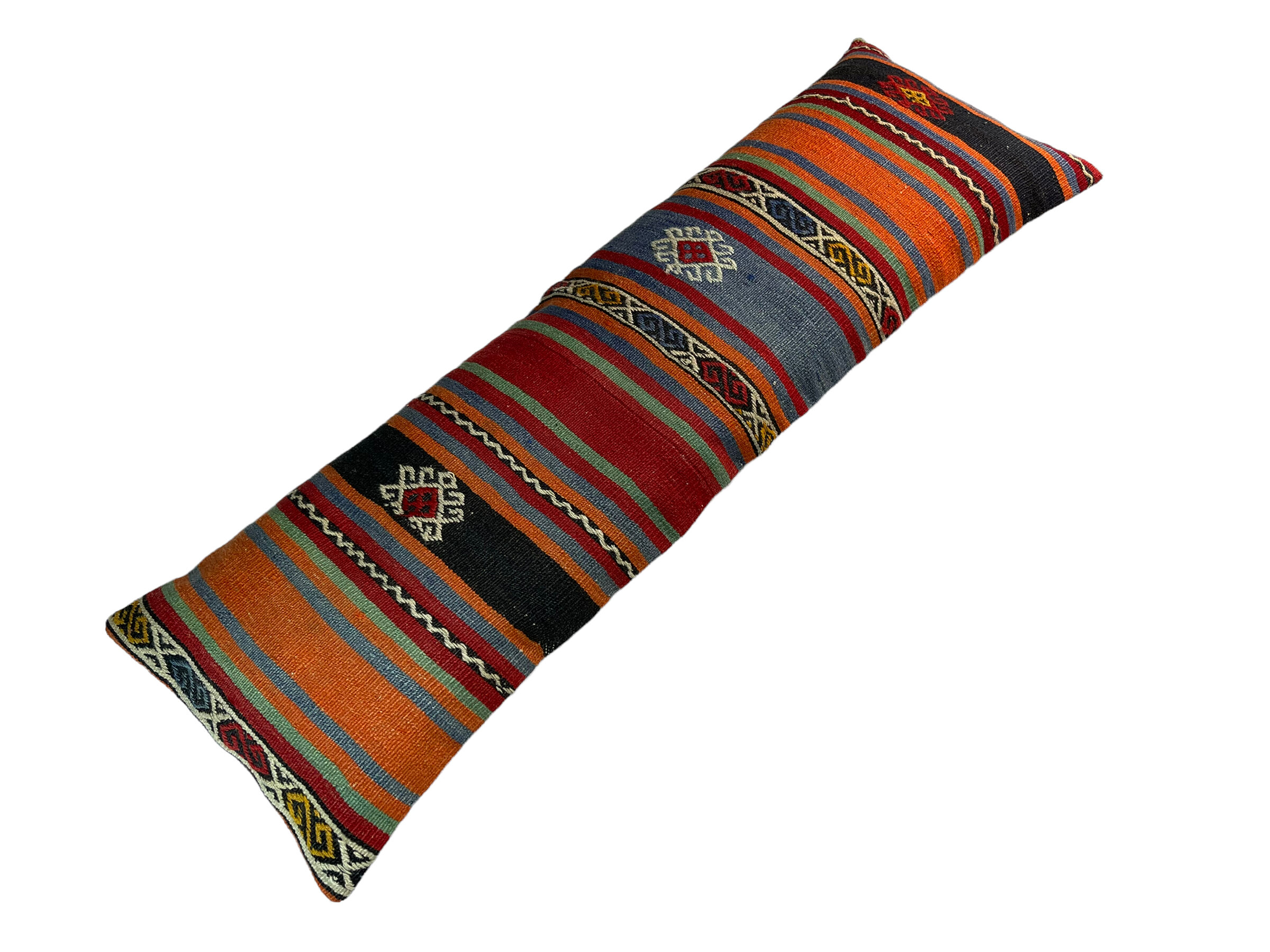 Vintage turkish kilim cushion cover , 120 x 40 cm