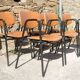 6 fauteuils Stella, années 60