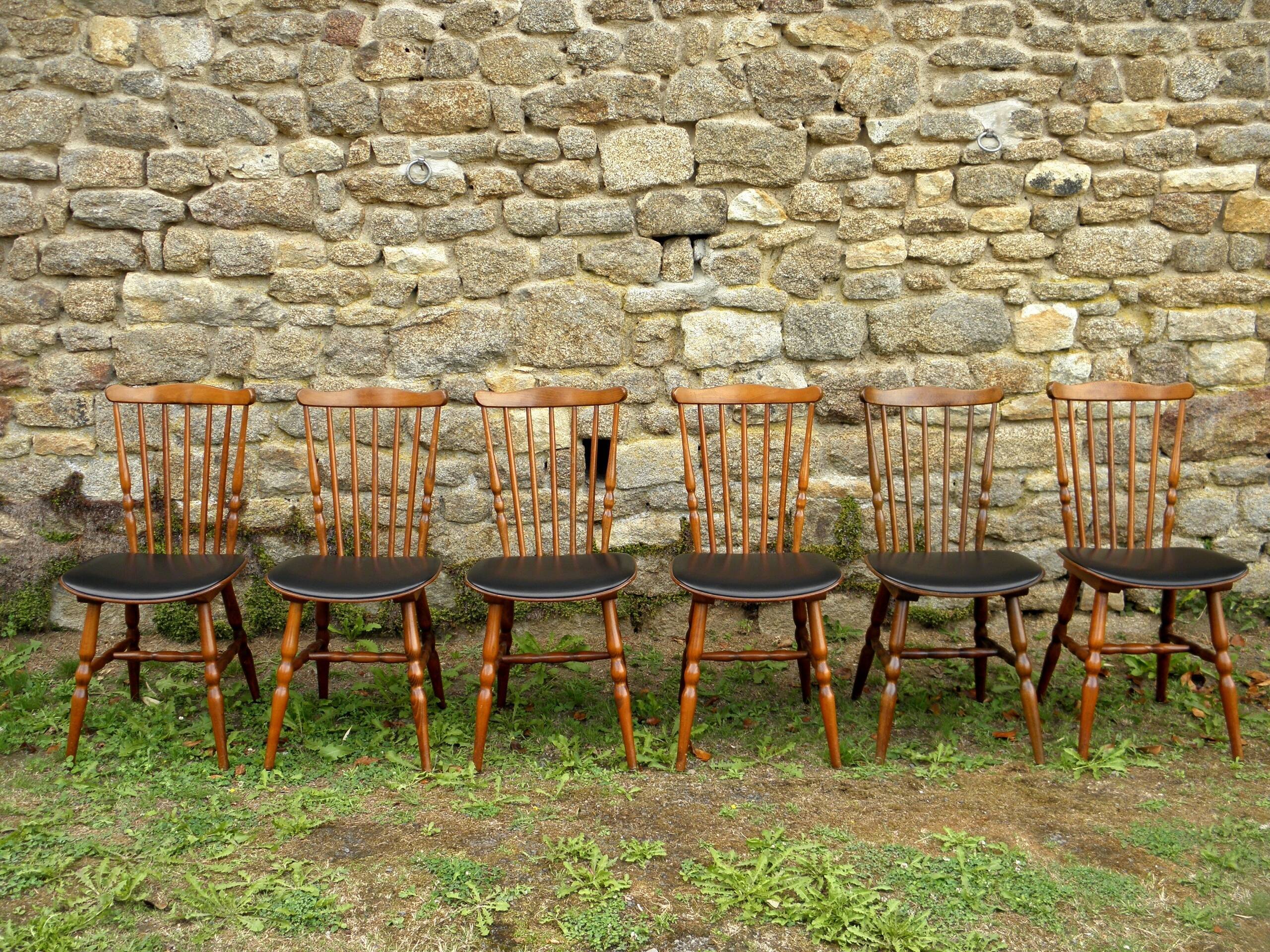Set of 6 Baumann "Tacoma" chairs