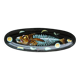 Fish dish, 1950s, in Vallauris ceramic, signed Humblot