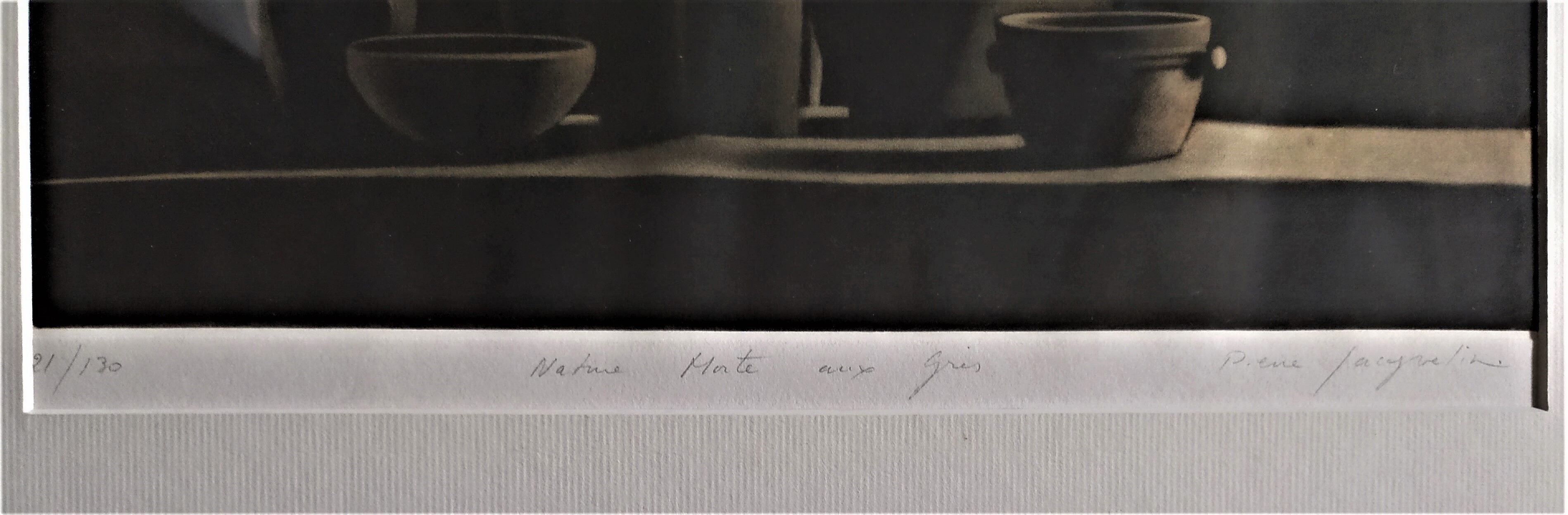 Aquatint engraving "Still Life with Sandstone"