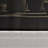 Gravure à l'aquatinte "Nature Morte aux Grès"