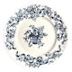 Longchamp ironstone dinner plate, "Ribbons" service