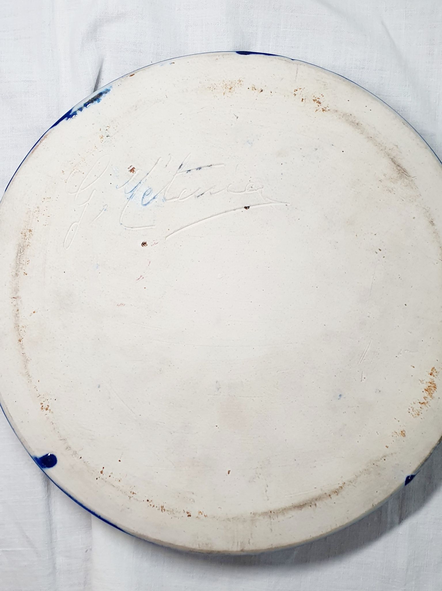 G. Metenier set in enamelled stoneware
