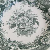 Old plate Balmoral Decors flowers Green