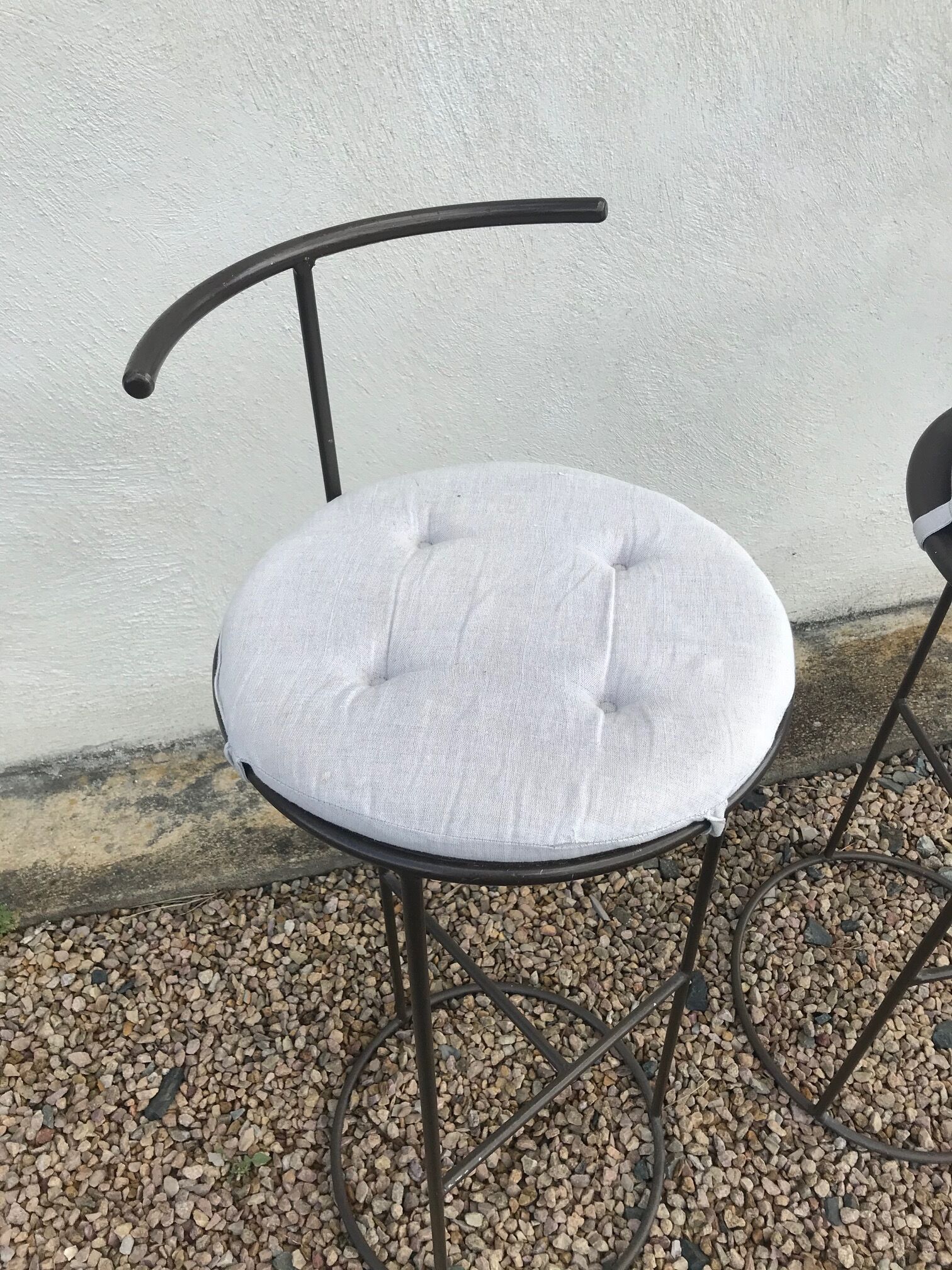 Pair of metal stools