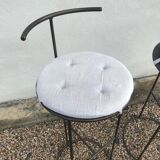 Pair of metal stools