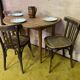 3 chairs bistro Fishel early 20th.