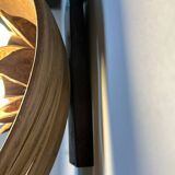 Vintage 70'S banana leaf wall lamp