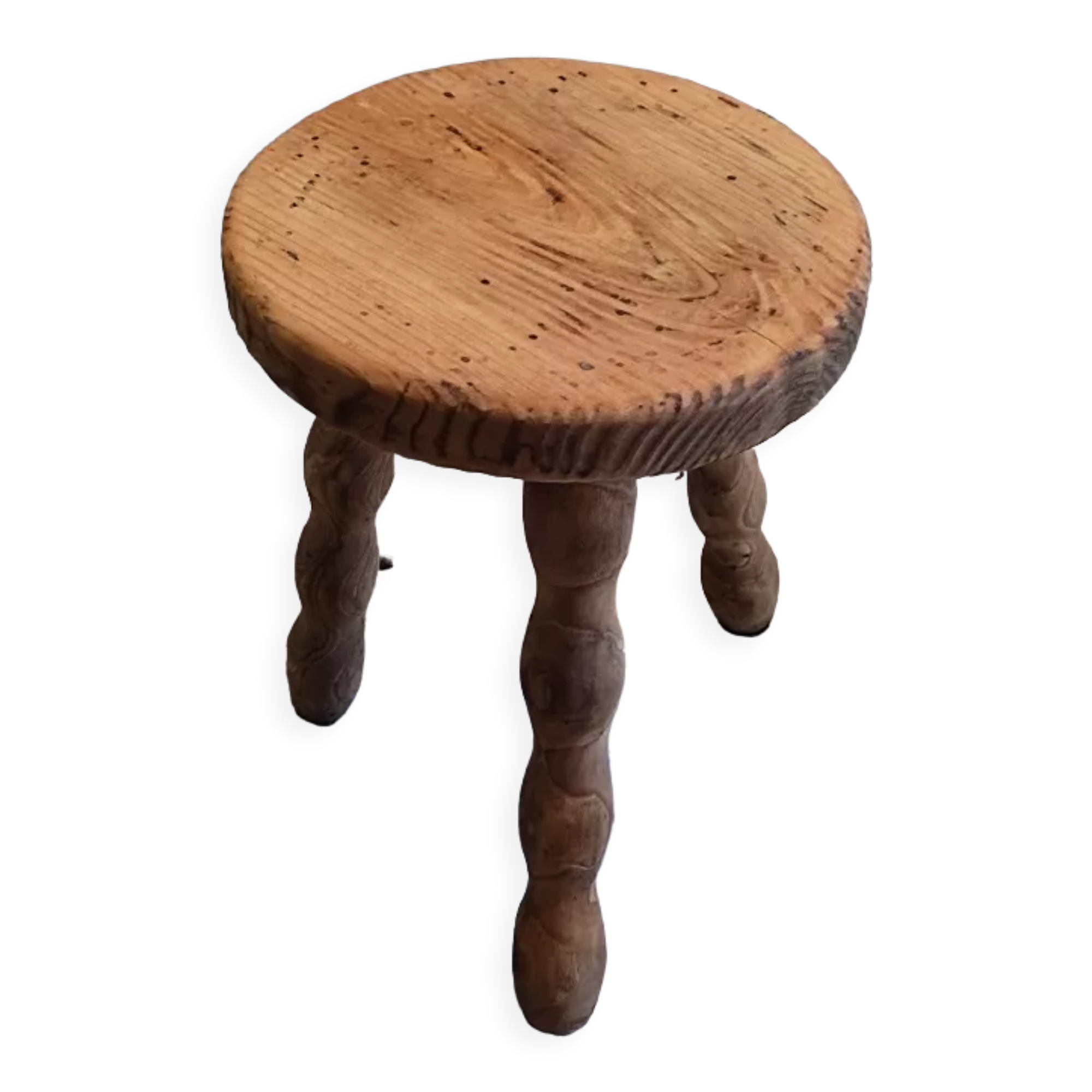 Solid wood stool legs tripod Aero-gummed