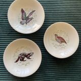 Lot Assiettes Animaux Marly de Gien