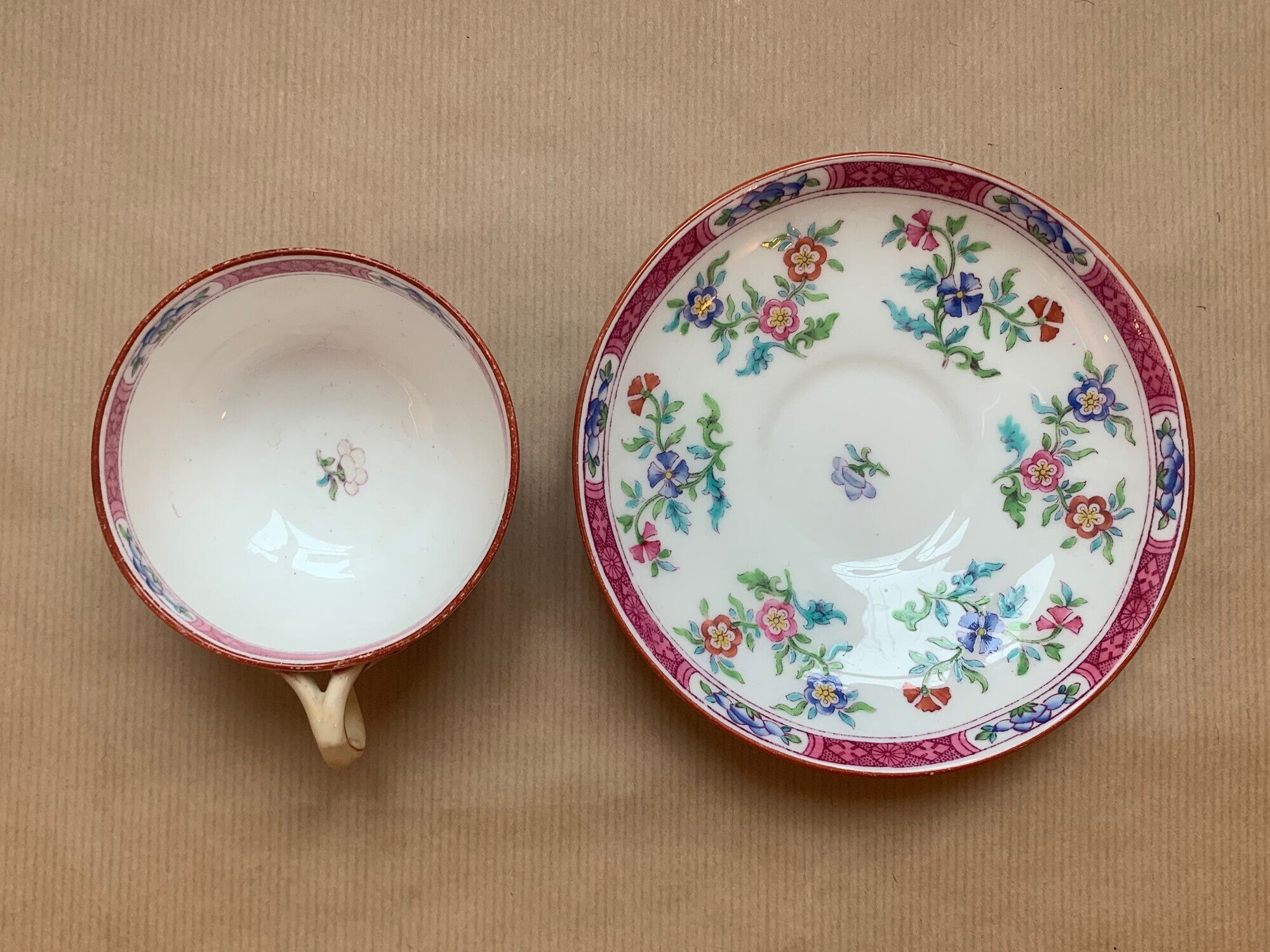 Minton English porcelain cup and sub-cup
