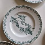 Set of 12 Saint Amand ironstone plates, Richelieu model