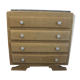 Commode vintage en bois brut