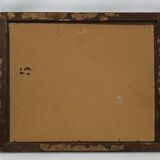 Hule on framed panel, "Dreaming at the water's edge", late 19th century.