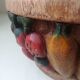 Plat, coupe à fruits en bois