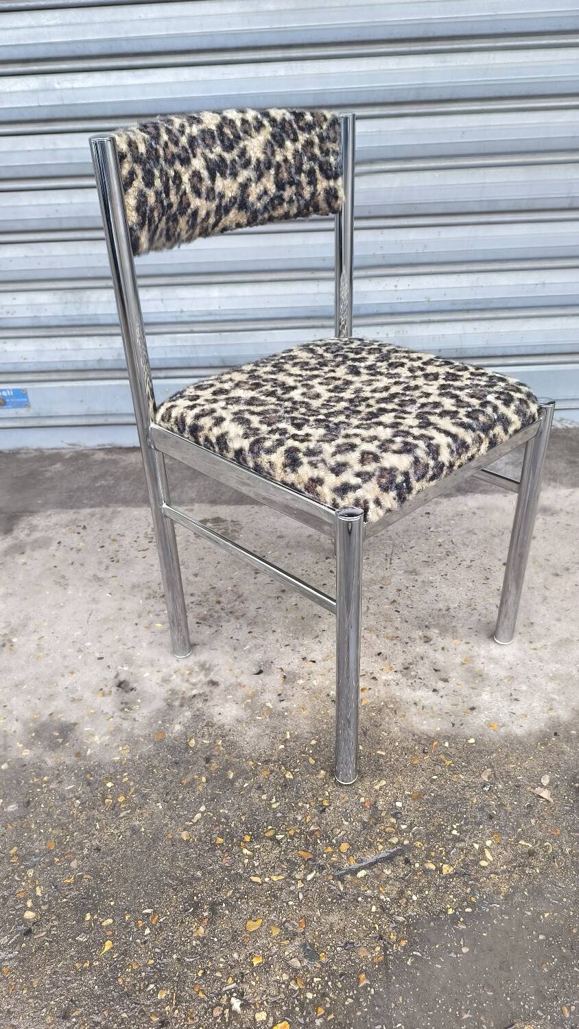 Chromed metal chair 1970