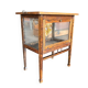 Vitrine / meuble à thé / meuble vitrine vintage en bois