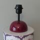 Ceramic lamp stand with floral pattern of Art Nouveau inspiration, 1960-1970