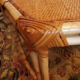 Ratin gueridon side table