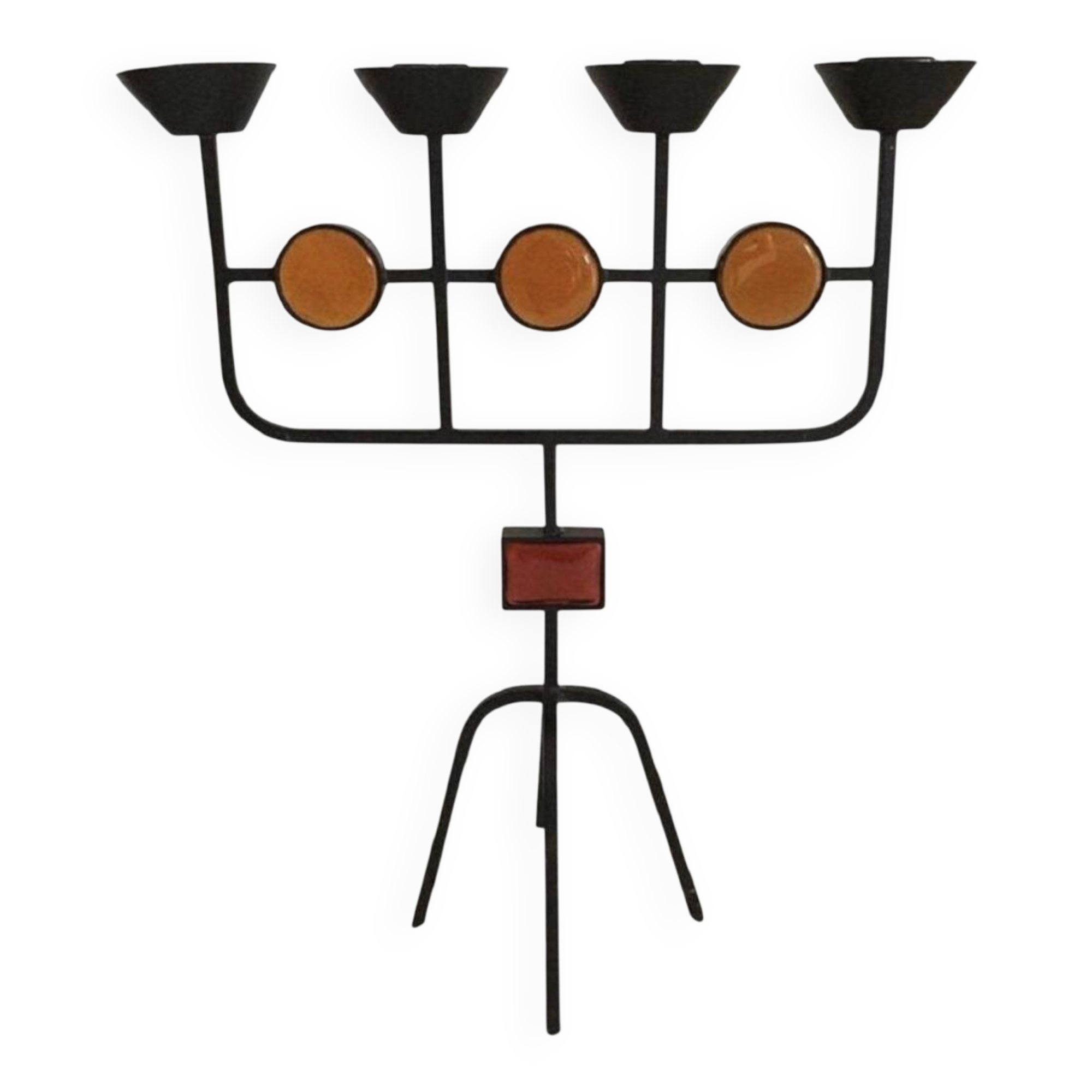 Erik hoglund four-candle chandelier. 1960s