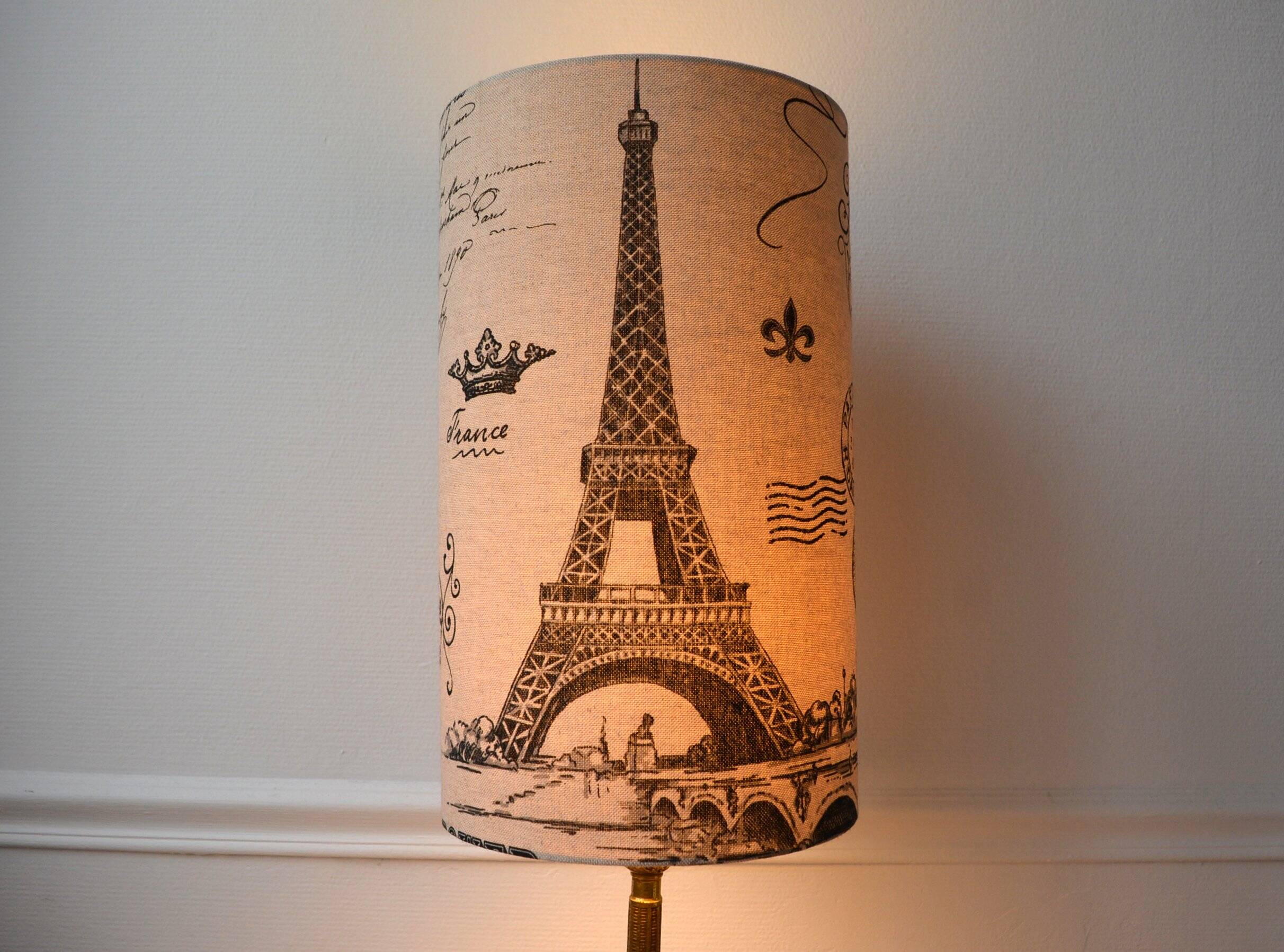 Lampshade with Eiffel Tower motif, Paris