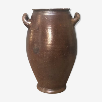 Old varnished pot