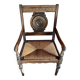 Vintage rustic oak armchair. Ideal for decorators/resellers.