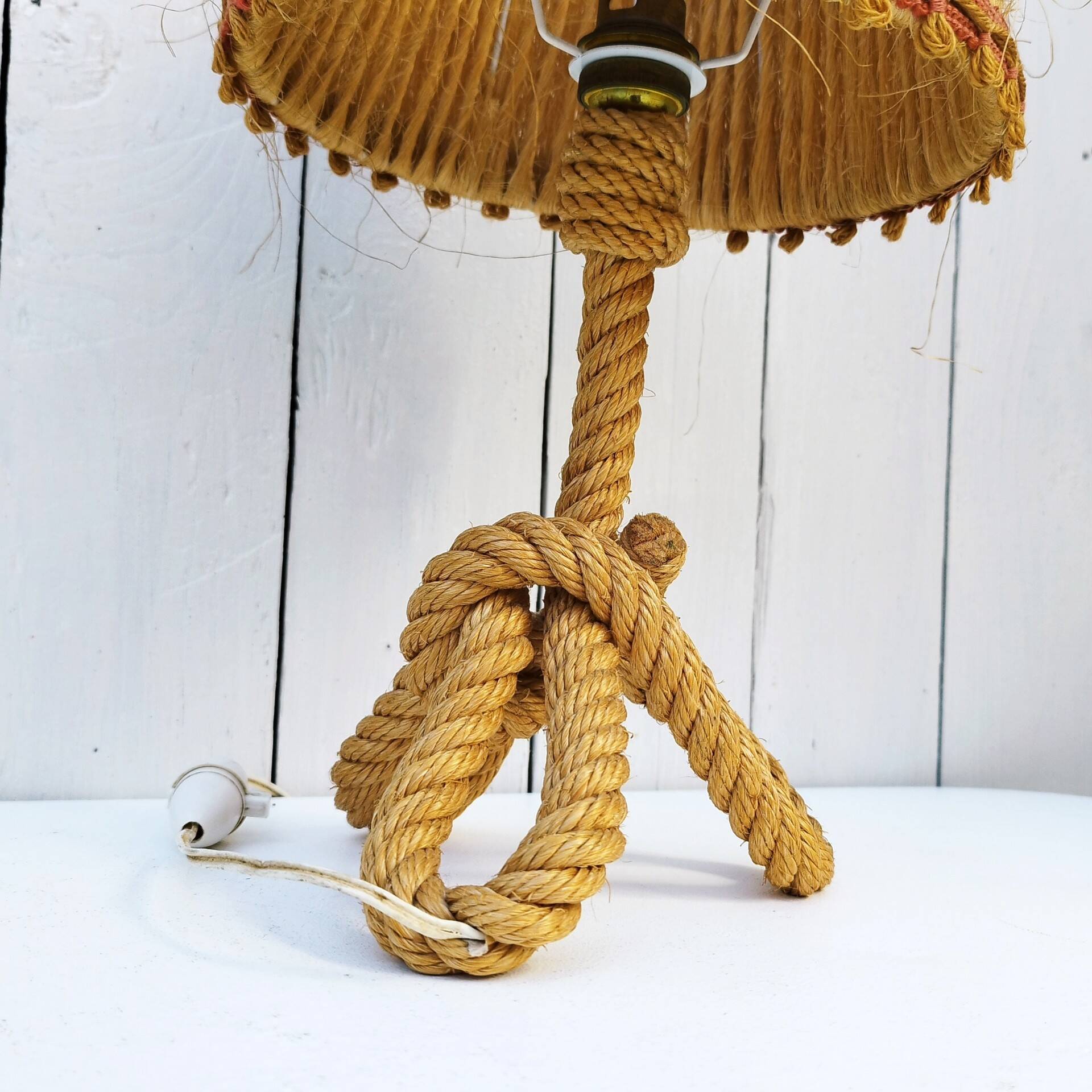 Rope table lamp Audoux Minet design