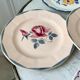 Set of 6 mismatched dessert plates Digoin, Badonviller Salins (Jacqueline) 30s-40s