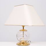 Crystal Ball Table lamp Hollywood Regency Germany 1970s